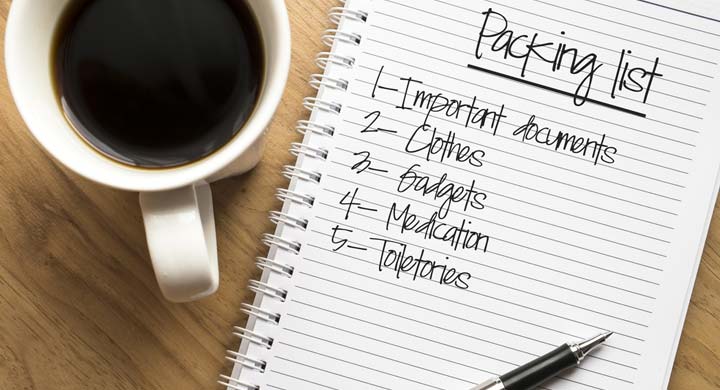 Make A List Of Items You Will Need For Packing 