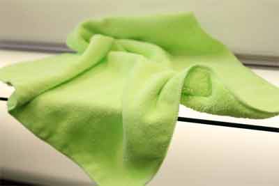 How to sanitize the microfiber towel