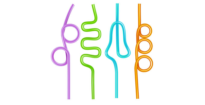 Types of the drinking straw