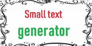 How to Type In Small Text